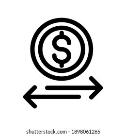 icono de transferencia o logotipo símbolo de señalización aislado ilustración vectorial - iconos vectoriales de estilo negro de alta calidad
