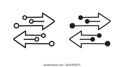 Icono de transferencia. conjunto de símbolos de Vector moderno