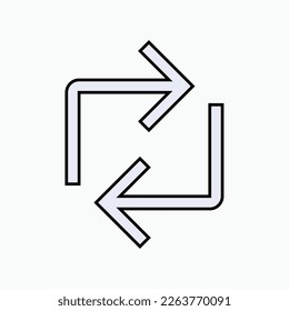 Übertragungssymbol. Verschieben, Symbol umschalten.