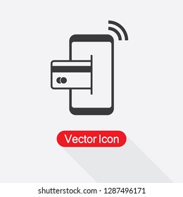 Transfer Icon, NFC Payment Icon Vector Illustration Eps10
