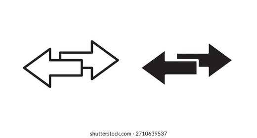 Icono de transferencia, icono de estilo de contorno para Sitio web o App móvil, gráficos de Vector