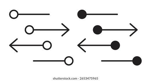 Transfer icon, outline vector sign, linear and solid style pictogram isolated on white.