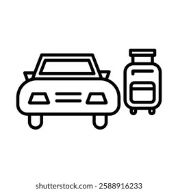 Transfer icon Outline vector symbol sign