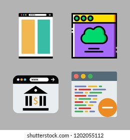 transfer icon set. vector set about browser icons set.