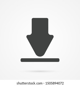 Transfer icon. Simple with shadow on background.