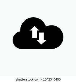 Transfer Icon. Switch, Transaction.  Exchange Symbol for Design, Presentation, Website or Apps Elements - Vector. 