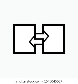 Transfer Icon - Switch, Transaction or Exchange Vector Sign and Symbol for Design, Presentation, Website or Apps Elements.