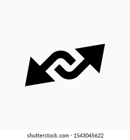 Transfer Icon - Switch, Transaction or Exchange Vector Sign and Symbol for Design, Presentation, Website or Apps Elements.