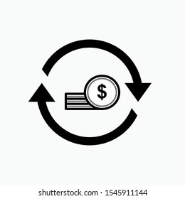 Transfer Icon - Switch, Transaction or Exchange Vector Sign and Symbol for Design, Presentation, Website or Apps Elements.