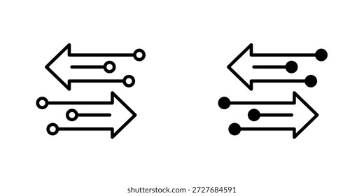 ícone de transferência símbolo logotipo elemento de design gráfico. EPS10