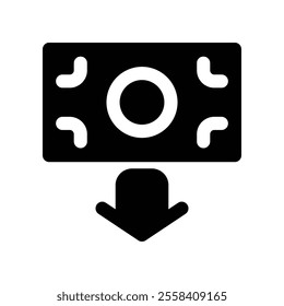 transfer icon. vector glyph icon for your website, mobile, presentation, and logo design.