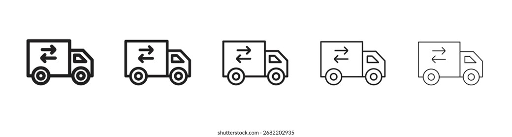 Ilustración vectorial de icono de transferencia aislada