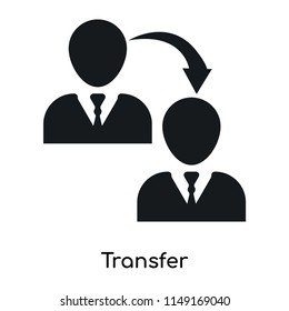 Transfer icon vector isolated on white background for your web and mobile app design, Transfer logo concept