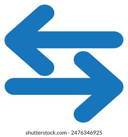 Vector de icono de transferencia aislado sobre fondo blanco, concepto de logotipo de signo de transferencia sobre fondo transparente o blanco, símbolo de relleno negro. Icono de flecha de transferencia Ilustración vectorial de Botón redonda roja plana.
