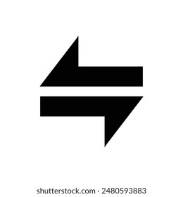 Transfer icon vector isolated on white background, logo concept of Transfer sign vector. redirect icon design. Modern web redirect icon vector. Vector illustration. Eps file 33.
