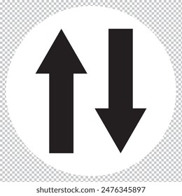 Transfer icon vector sign symbol. Transfer symbol. Transfer icon vector isolated on white background, logo concept of Transfer sign on transparent background.
