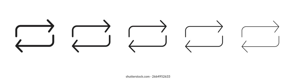 Iconos de transferencia. diseños de iconos de Vector simples y modernos