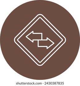 Transfer Line Circle Icon For Personal And Commercial Use