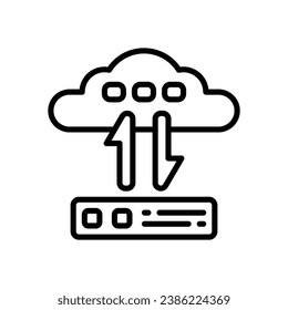 transfer line icon. vector icon for your website, mobile, presentation, and logo design.