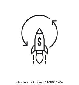 Transfer Modern Simple Outline Vector Icon