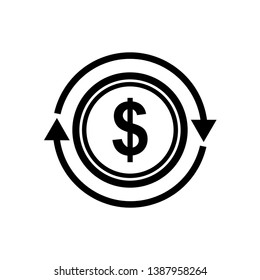 
Transfer Money Icon. Financial Element Illustration As a Simple Vector Sign and Trendy Symbol.