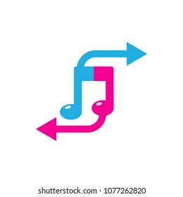 Transfer Music Logo Icon Design