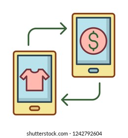 transfer   online   shopping  