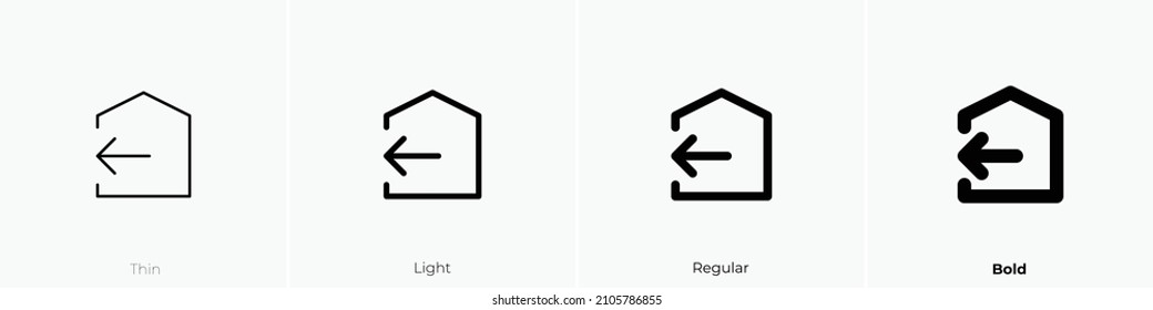 transfer out icon. Thin, Light Regular And Bold style design isolated on white background