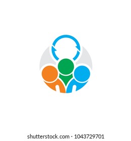Transfer People Logo Icon Design
