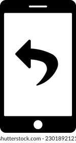 transfer phone arrows back undo Glyph