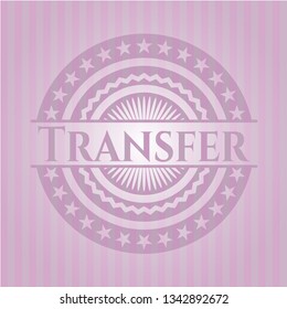 Transfer retro pink emblem