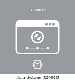 Transfer setting - Vector flat minimal icon