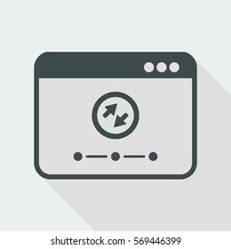 Transfer setting - Vector flat minimal icon