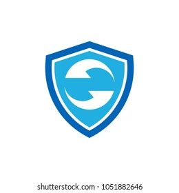 Transfer Shield Logo Icon Design