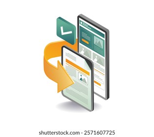 Transfer smartphone data web application