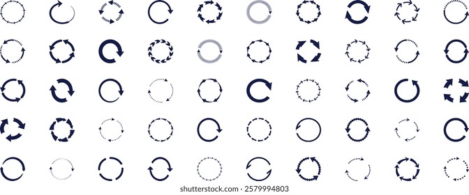 Transfer, swap, exchange, spin, flip concept. Circular arrow editable stroke outline icon isolated on white background flat vector illustration.