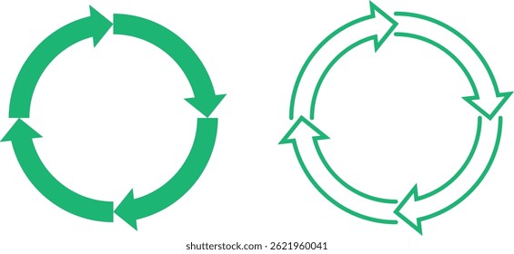 Transfer, swap, exchange, spin, flip concept. Circular arrow editable stroke outline icon isolated on white background flat vector illustration.