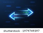 Transfer. Two left right arrows with green and red dots. Data receive, Digital money send, Currency exchange sign. Web trade symbol. File backup, logistic move, big change logo. Outline icon design