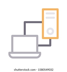 transfer vector color line icon 