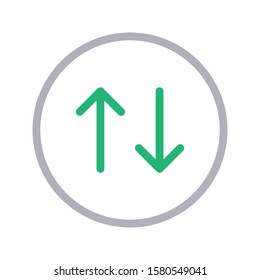 transfer vector color line icon 