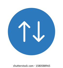 transfer vector glyph color icon 