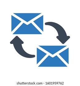 transfer vector glyph  color icon 