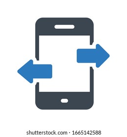 Farbsymbol der Vektorillustration übertragen 