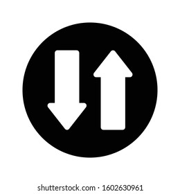 transfer vector glyph flat icon  
