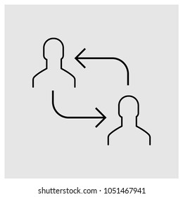 Transfer Vector Icon
