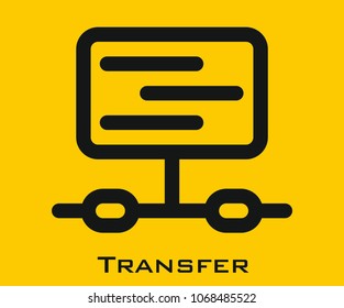 Transfer vector icon