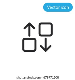 Transfer vector icon, illustration symbol