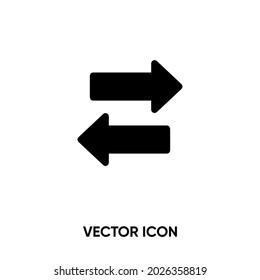 Transfer vector icon. Modern, simple flat vector illustration for website or mobile app. Exchange symbol, logo illustration. Pixel perfect vector graphics	
