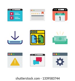 transfer vector icon set
