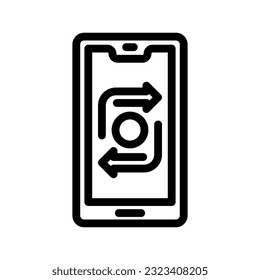 Transfer vector illustration isolated sign symbol icon suitable for display, website, logo and designer. High quality black style vector icon